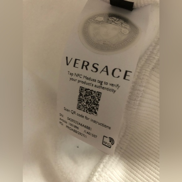 Versace “Medusa Head” Hoodie w/Greek Key Design - Picture 6 of 12